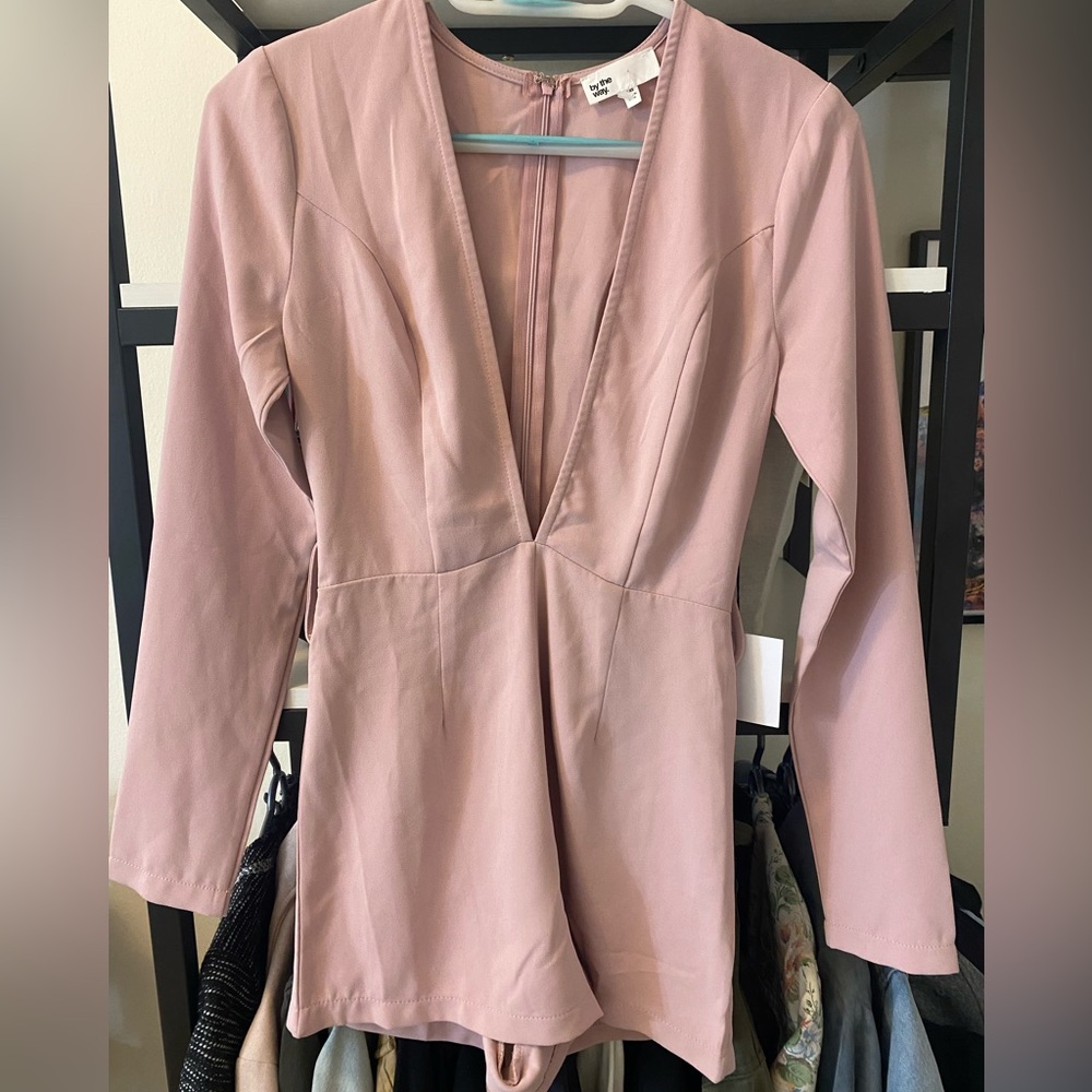 Never worn pink romper.